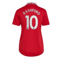 Manchester United Marcus Rashford #10 Hemmatröja Dam 2022-23 Korta ärmar